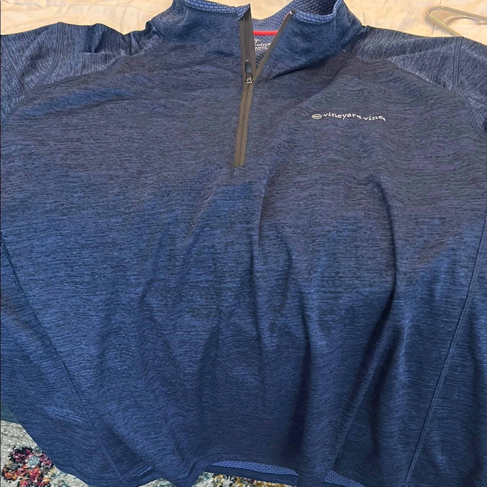 Vineyard Vines Blue Quarter-Zip Pullover